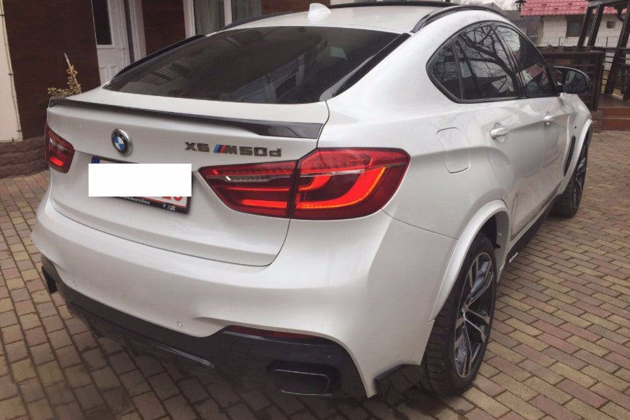 Difuzor bara spate fusta spoiler lip BMW X6 F16 2014-2019 TFBT