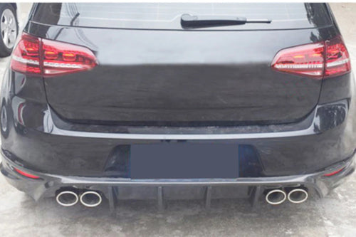 Difuzor bara spate fusta spoiler lip VW Golf 7 VII 2012-2016 plastic ABS ver2 TFBT