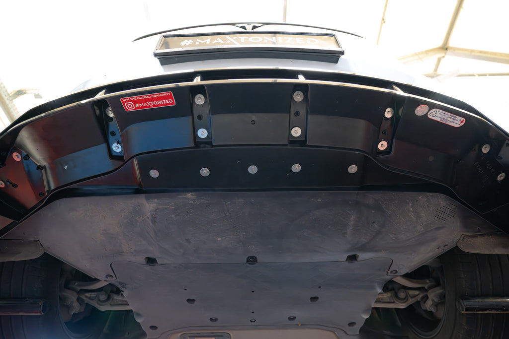 Prelungire splitter bara fata Tesla Model X Mk1 Facelift 2021- v5 - Maxton Design
