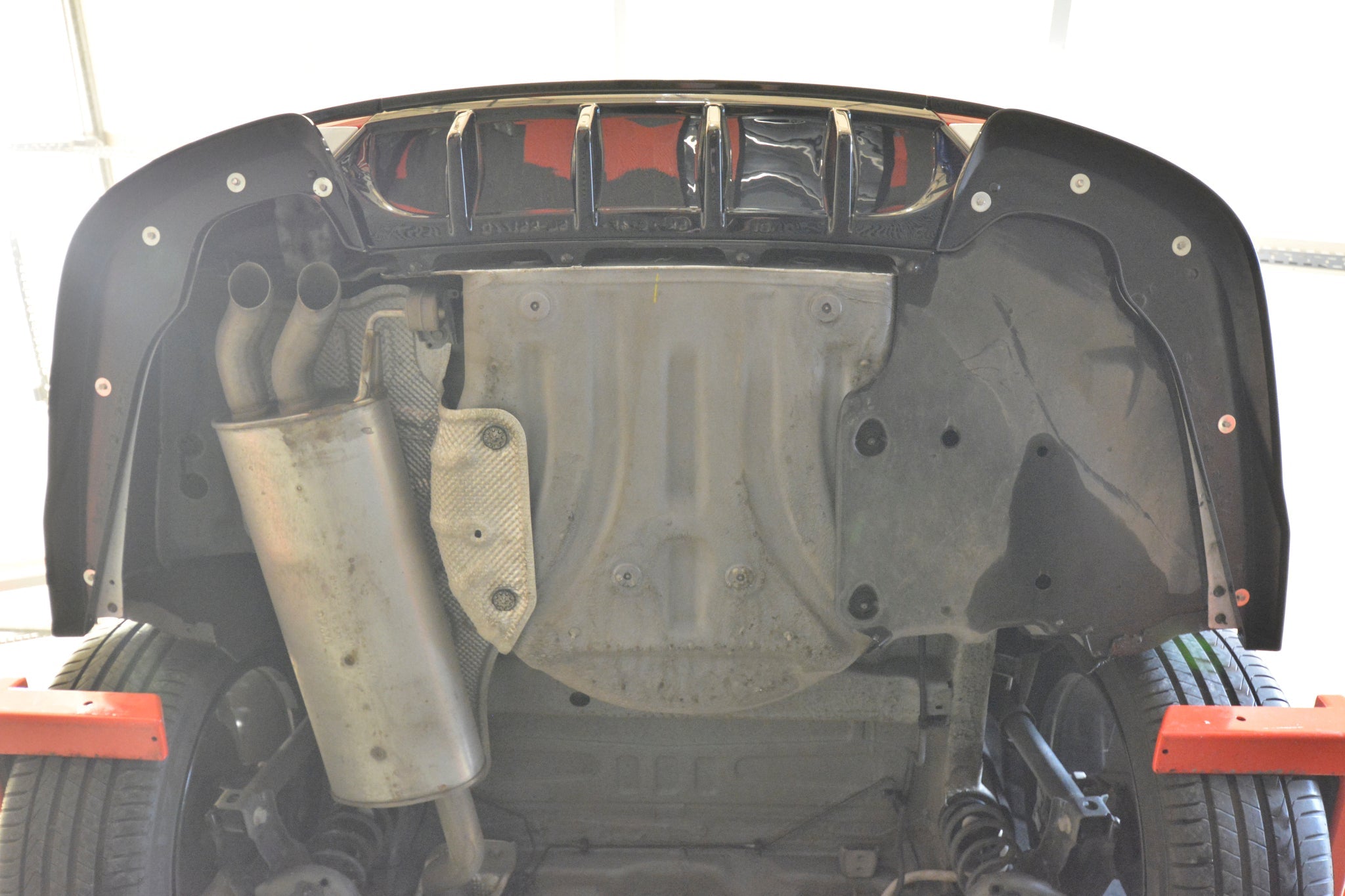 Prelungire splitter bara spate Skoda Octavia Sportline Liftback Combi Mk4 Facelift 2024- v22 - Maxton Design