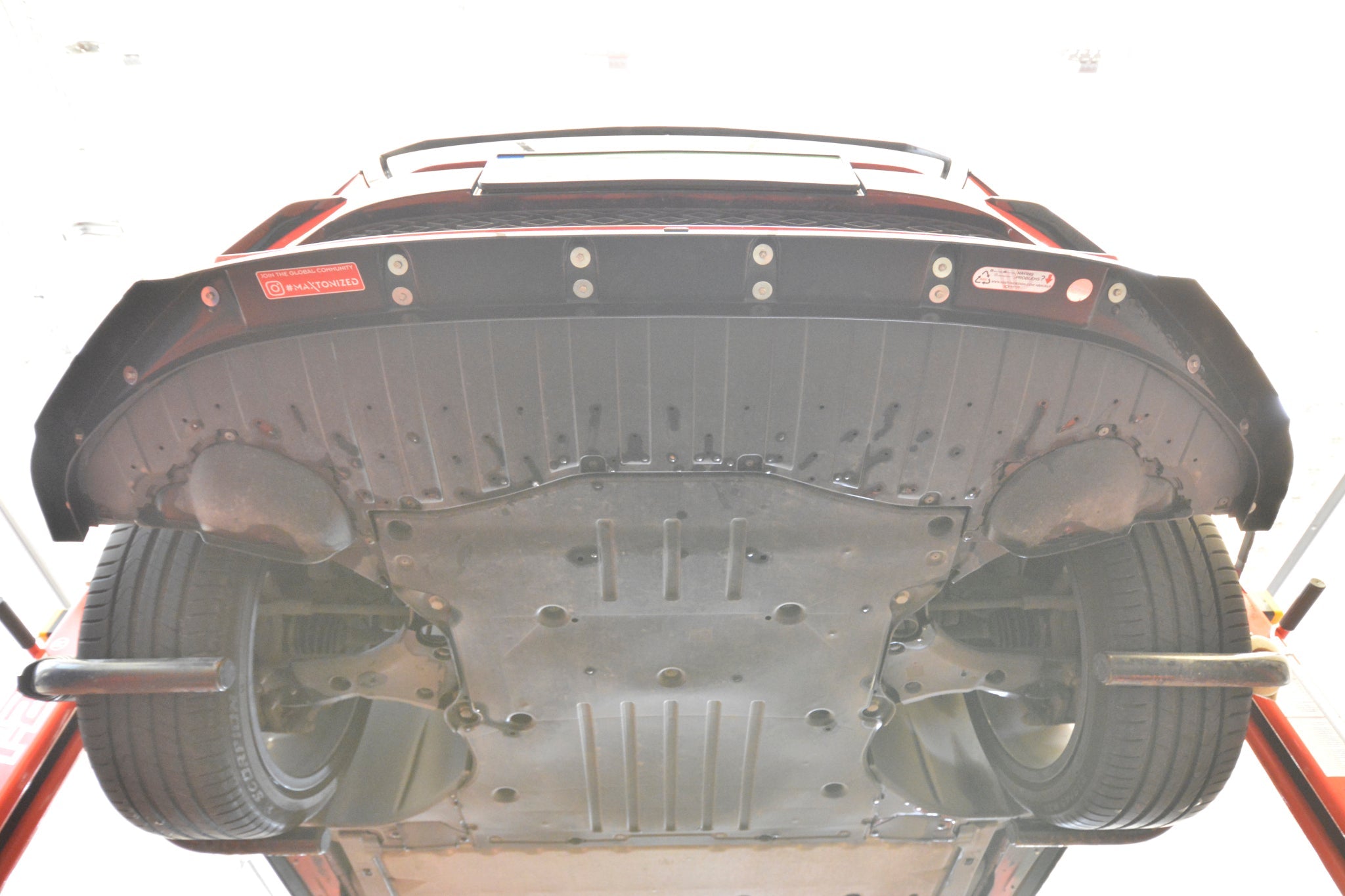 Prelungire splitter bara fata Skoda Enyaq Coupe iV 2022- v4 - Maxton Design