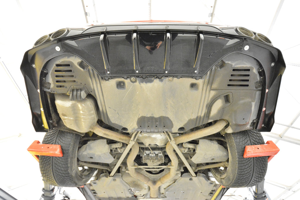 Prelungire splitter bara spate (cu aripi laterale) Mercedes-AMG E53 Sedan / Estate W214 - Maxton Design