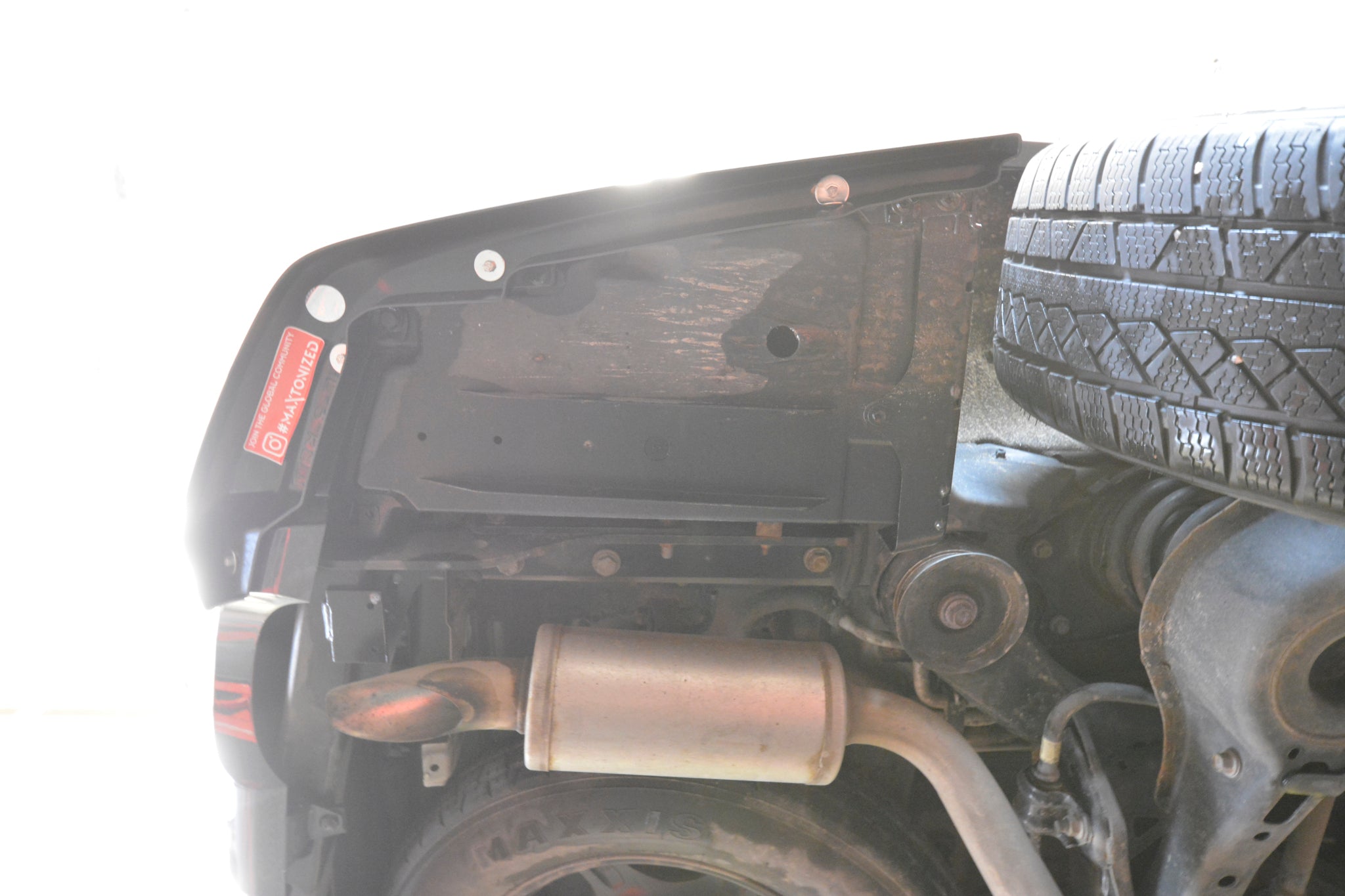 Prelungire splitter bara spate Toyota Highlander Mk4 2019- v1 - Maxton Design