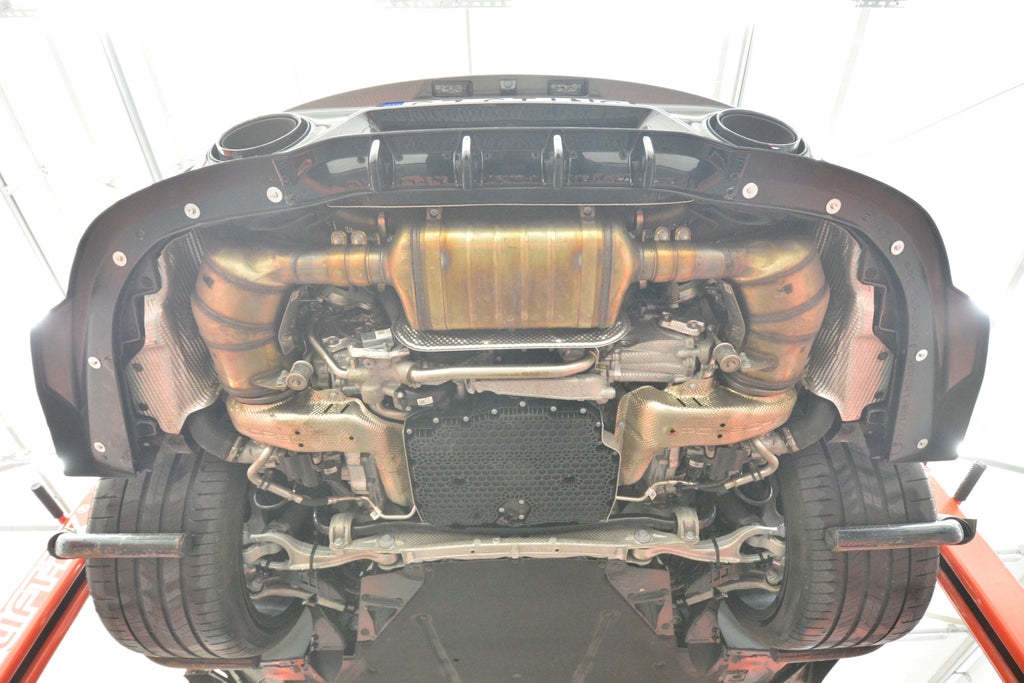 Prelungire splitter bara spate Porsche 911 Turbo S Sport Package 992 2019- v4 - Maxton Design