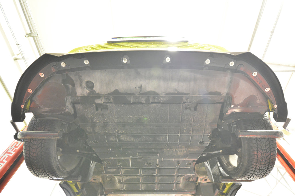 Prelungire splitter bara fata Abarth 500e 2023- v1 - Maxton Design