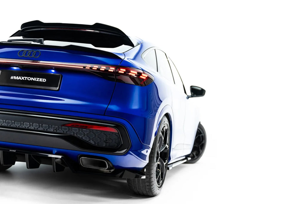 Prelungire difuzor bara spate spoiler fusta lip cu aripioare laterale Audi Q5 S-Line Sportback / SUV Mk3 - Maxton Design