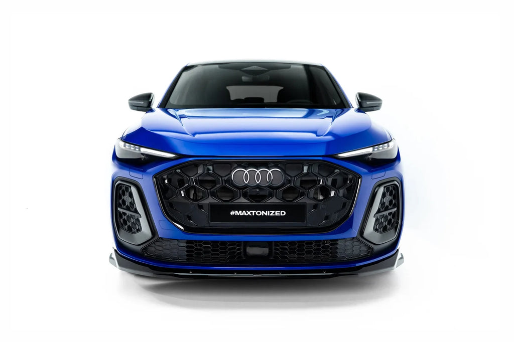 Prelungire bara fata fusta spoiler lip splitter Audi Q5 S-Line Sportback / SUV Mk3 - Maxton Design