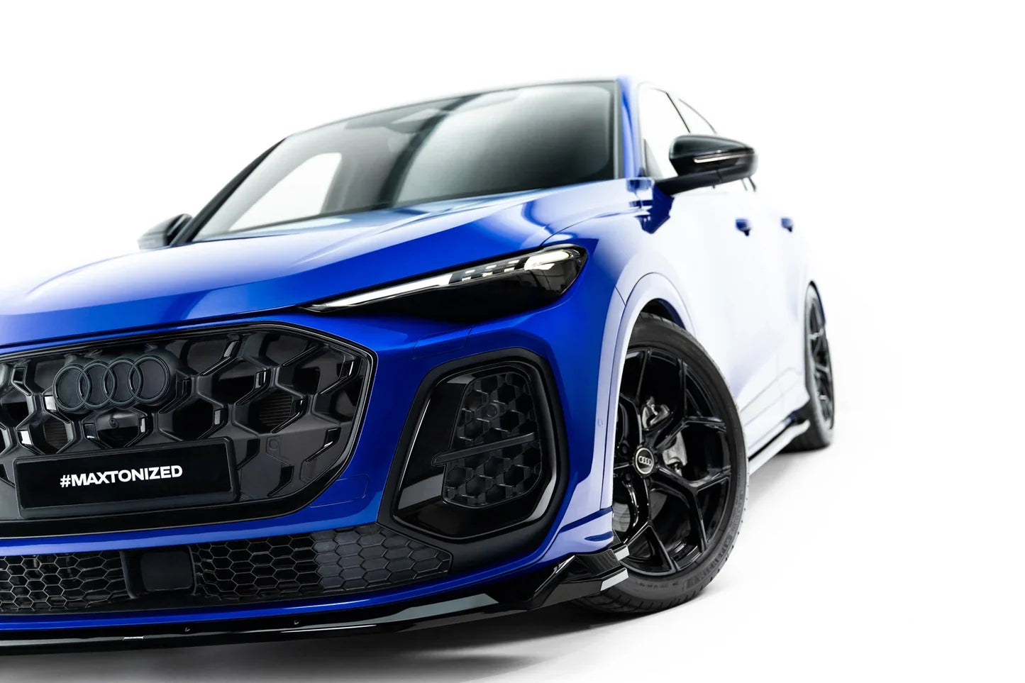 Prelungire bara fata fusta spoiler lip splitter Audi Q5 S-Line Sportback / SUV Mk3 - Maxton Design