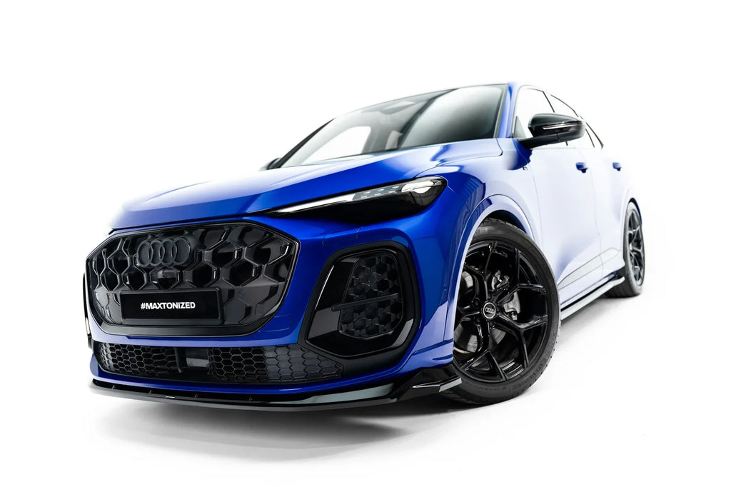 Prelungire bara fata fusta spoiler lip splitter Audi Q5 S-Line Sportback / SUV Mk3 - Maxton Design