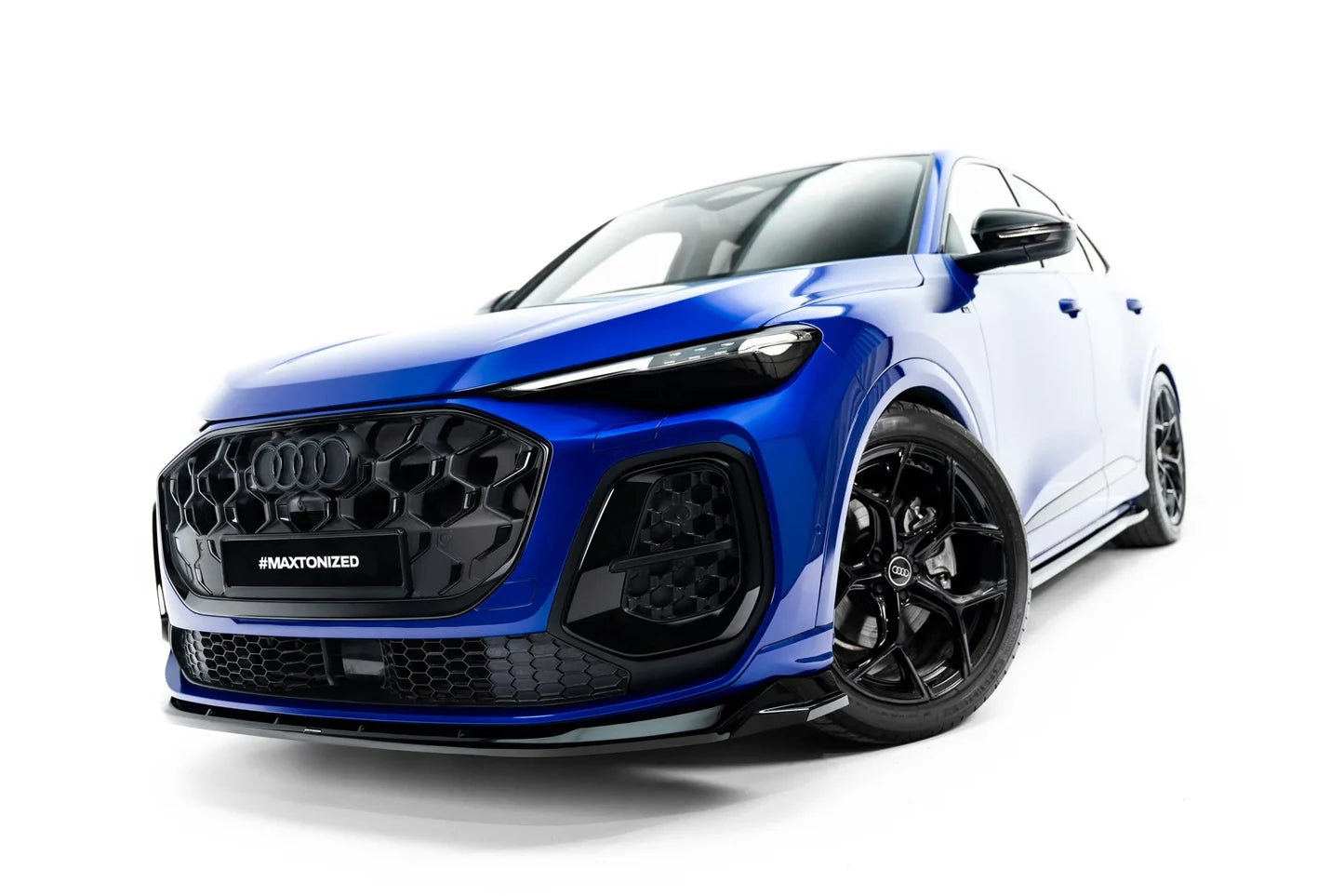 Prelungire bara fata fusta spoiler lip splitter Audi Q5 S-Line Sportback / SUV Mk3 - Maxton Design