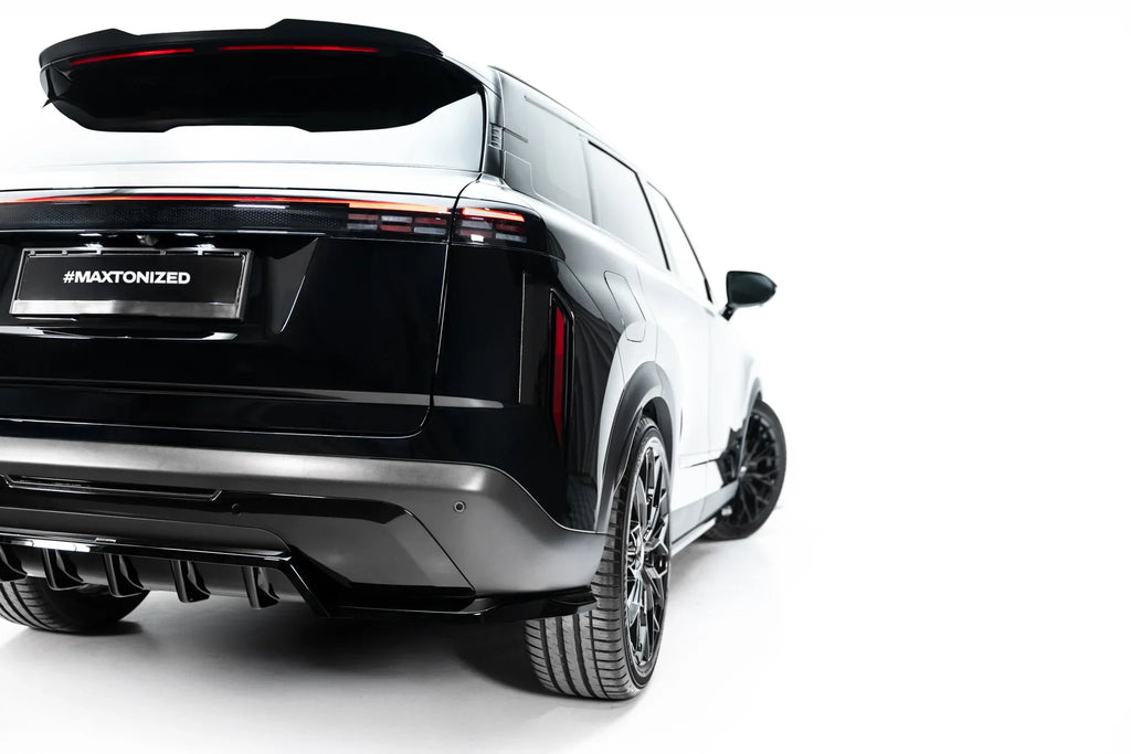 Prelungire difuzor bara spate spoiler fusta lip cu aripioare laterale Jaecoo 7 Hybrid Mk1 - Maxton Design