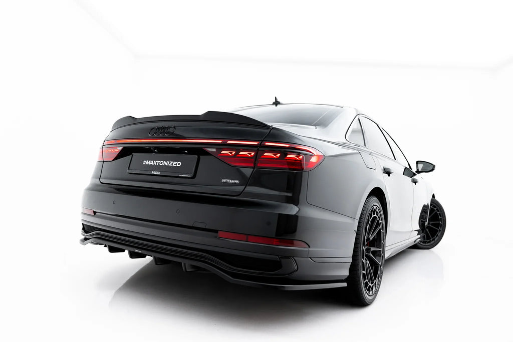 Difuzor bara spate spoiler fusta lip cu aripioare laterale Audi A8 S-Line Long D5 Facelift - Maxton Design