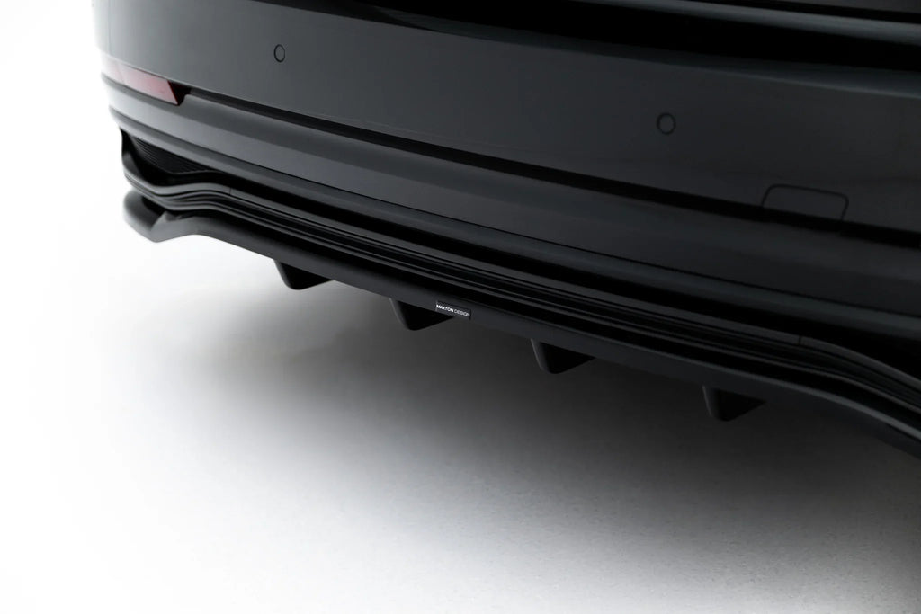 Difuzor bara spate spoiler fusta lip cu aripioare laterale Audi A8 S-Line Long D5 Facelift - Maxton Design