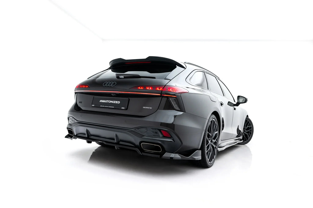 Difuzor bara spate spoiler fusta lip cu aripioare laterale V.4 Audi A6 S-Line C9 - Maxton Design