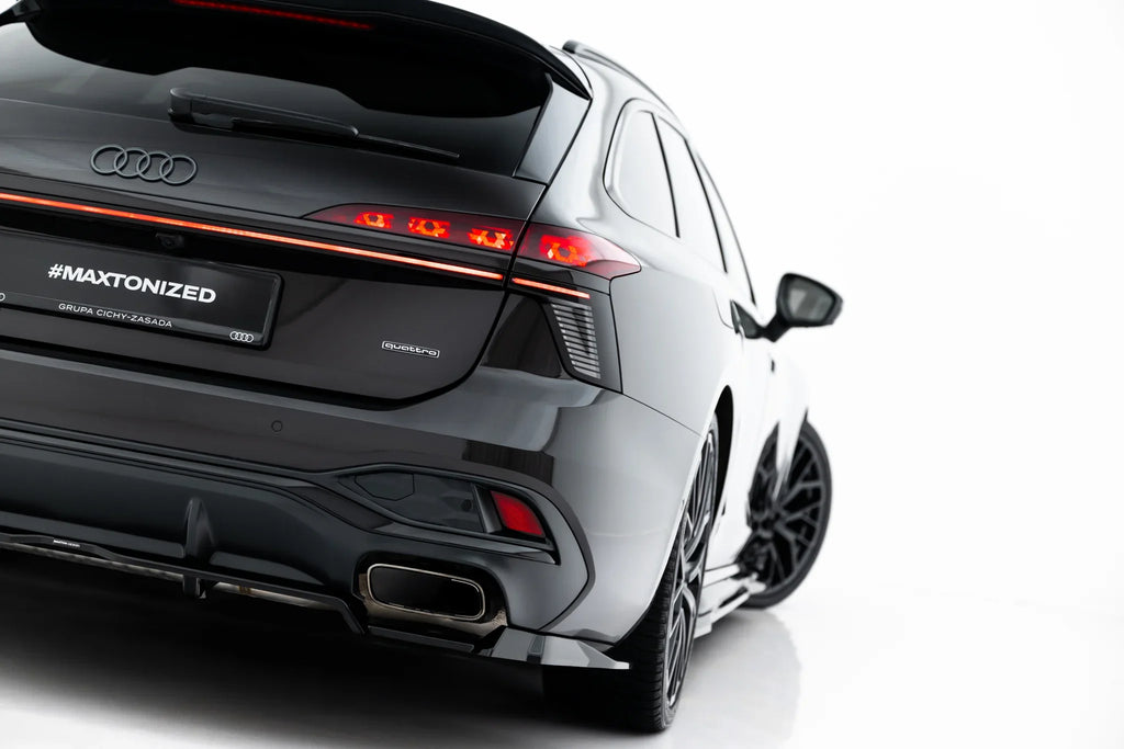 Difuzor bara spate spoiler fusta lip cu aripioare laterale V.3 Audi A6 S-Line C9 - Maxton Design