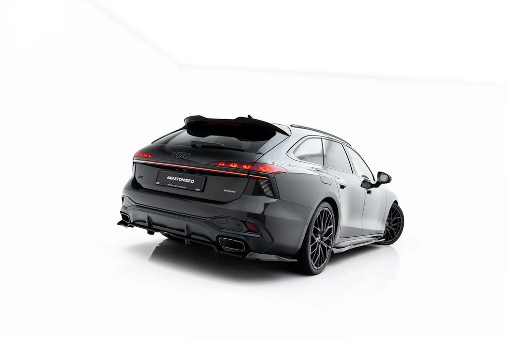 Difuzor bara spate spoiler fusta lip cu aripioare laterale V.3 Audi A6 S-Line C9 - Maxton Design
