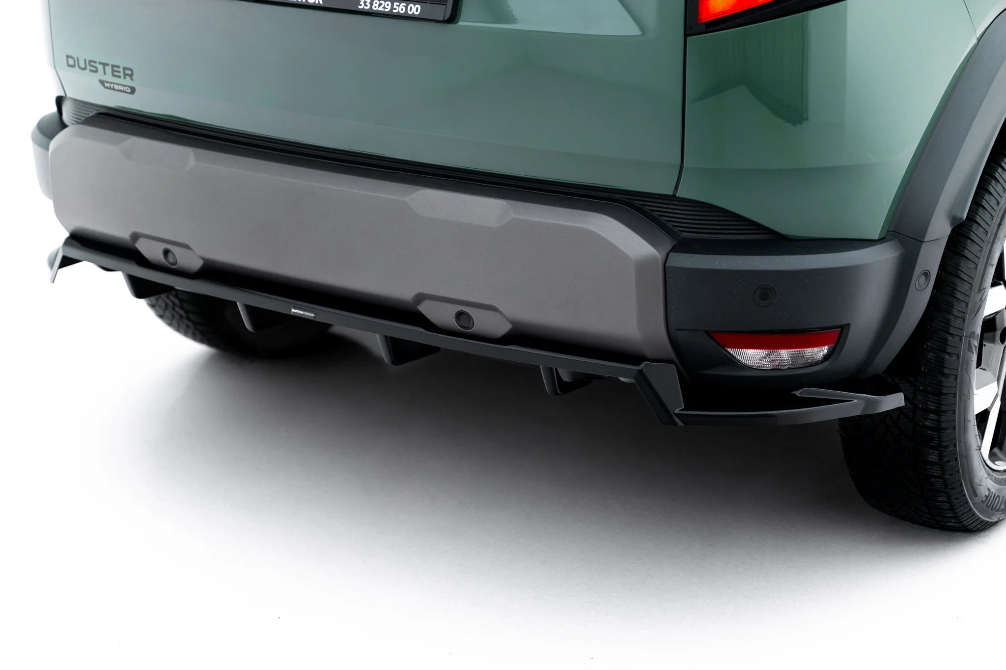 Difuzor bara spate spoiler fusta lip cu aripioare laterale Dacia Duster Mk3 - Maxton Design
