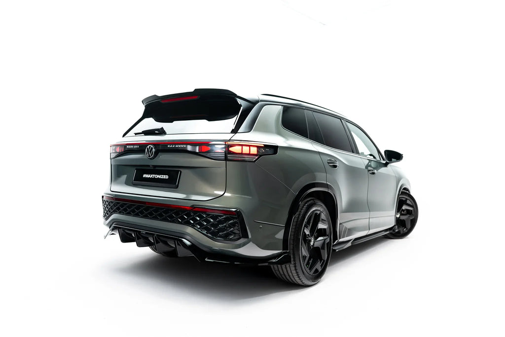 Prelungire difuzor bara spate spoiler fusta lip cu aripioare laterale Volkswagen Tayron R-Line Mk1 - Maxton Design