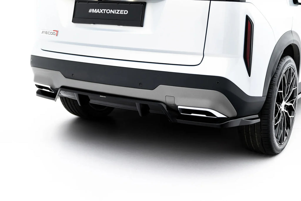 Prelungire difuzor bara spate spoiler fusta lip cu aripioare laterale Jaecoo 7 Mk1 - Maxton Design