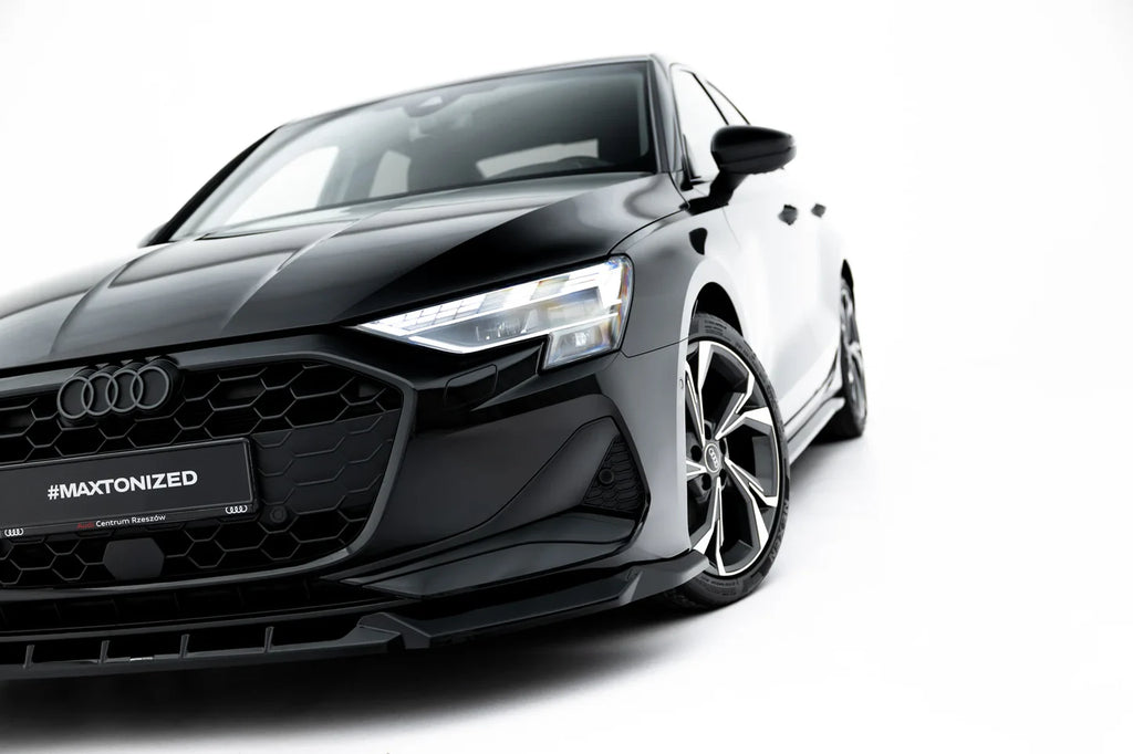 Prelungire bara fata fusta spoiler lip splitter V.1 Audi A3 Sedan 8Y Facelift - Maxton Design