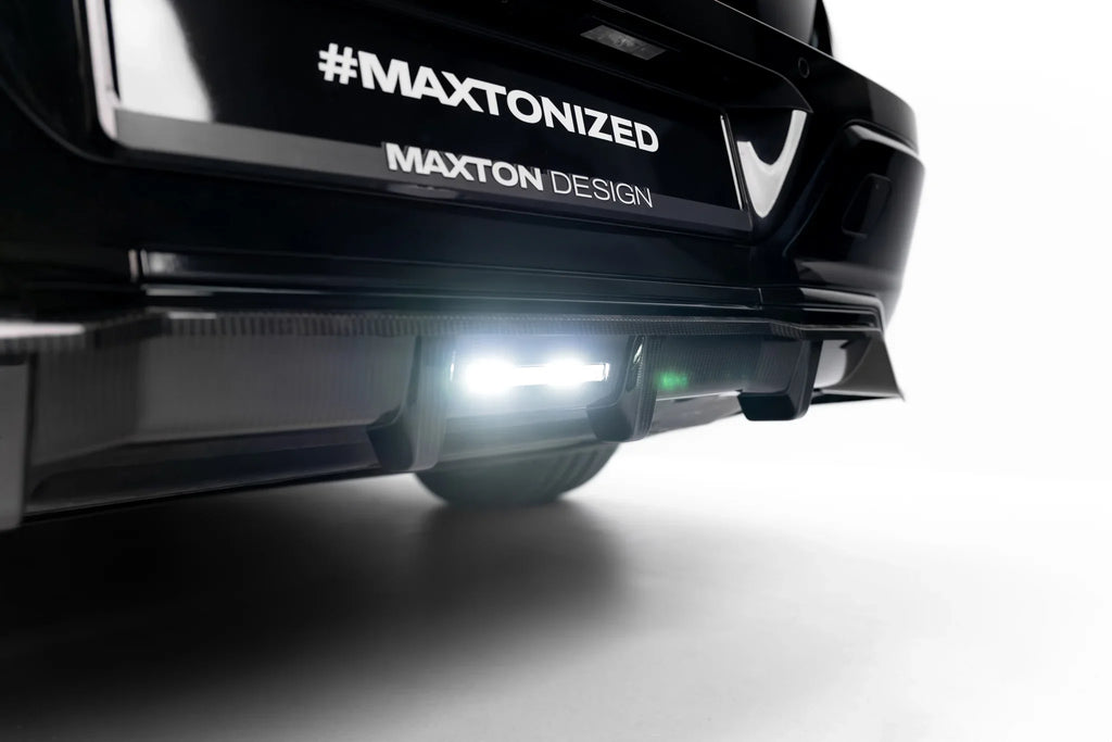 Prelungire difuzor bara spate spoiler fusta lip cu aripioare laterale Prepreg Carbon BMW 7 M-Pack G70 - Maxton Design