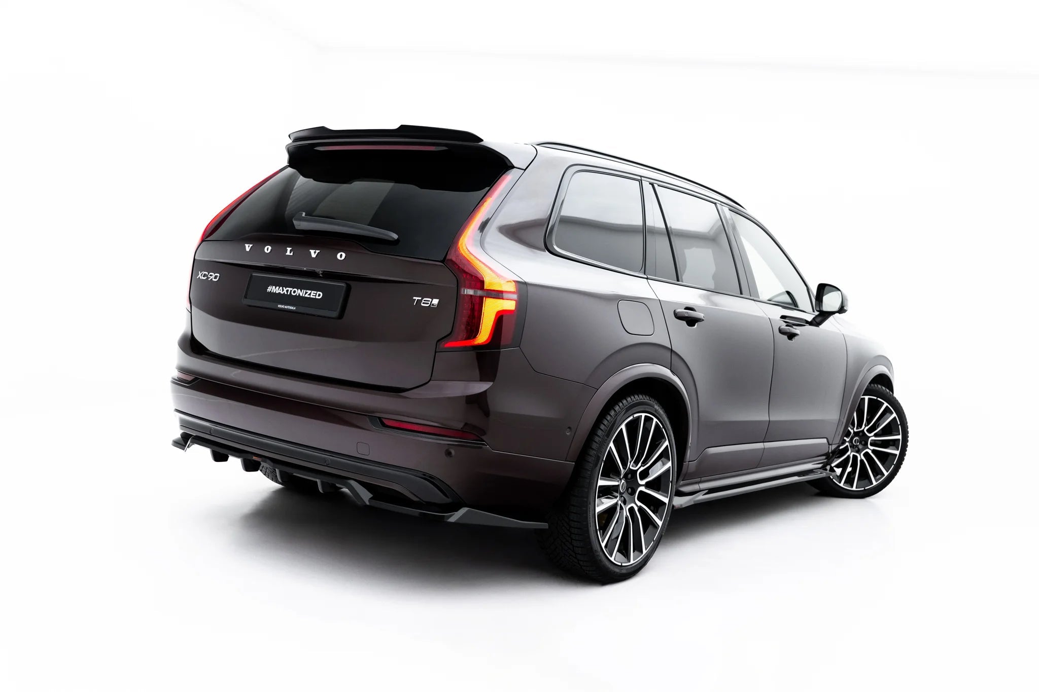 Difuzor bara spate spoiler fusta lip cu aripioare laterale Volvo XC90 Mk2 Facelift 2 - Maxton Design
