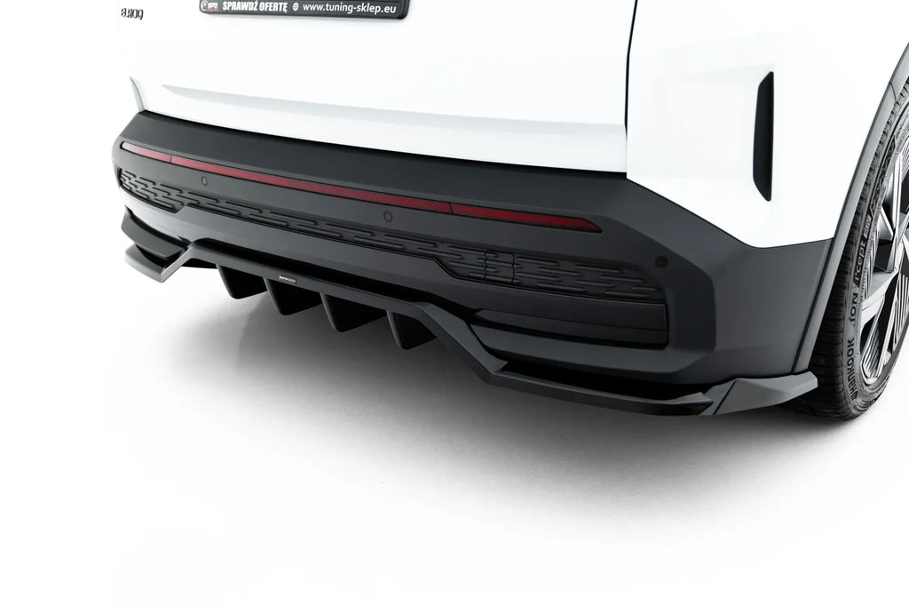 Prelungire difuzor bara spate spoiler fusta lip cu aripioare laterale Skoda Elroq RS Mk1 - Maxton Design