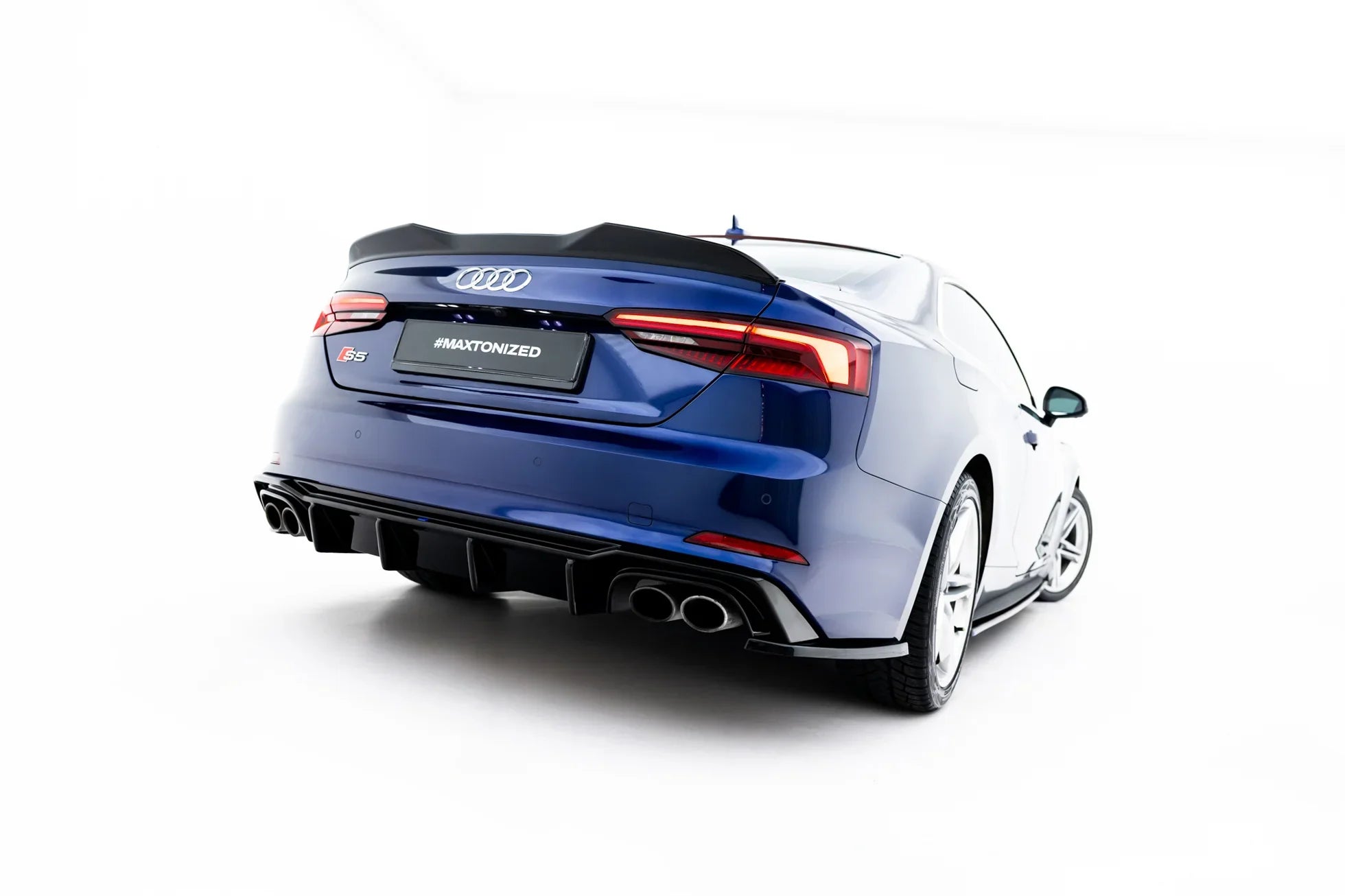 Prelungire difuzor bara fusta spoiler lip spate Audi S5 Coupe F5 - Maxton Design
