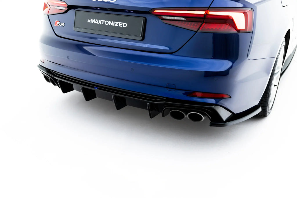 Prelungire difuzor bara fusta spoiler lip spate Audi S5 Coupe F5 - Maxton Design