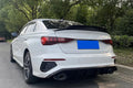 Difuzor bara spate fusta spoiler lip AUDI A3 8Y 2020+ sedan limuzina negru lucios TFBT