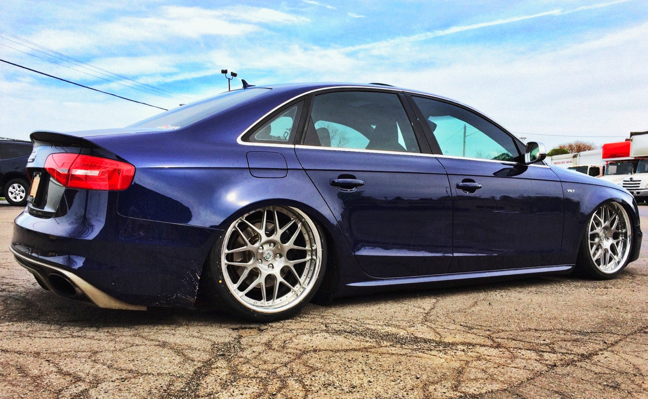 Difuzor bara spate fusta spoiler lip AUDI A4 B8 spect RS4 2012-2015 pentru bara S-LINE TFB TUNING