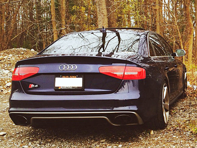 Difuzor bara spate fusta spoiler lip AUDI A4 B8 spect RS4 2012-2015 pentru bara S-LINE TFB TUNING