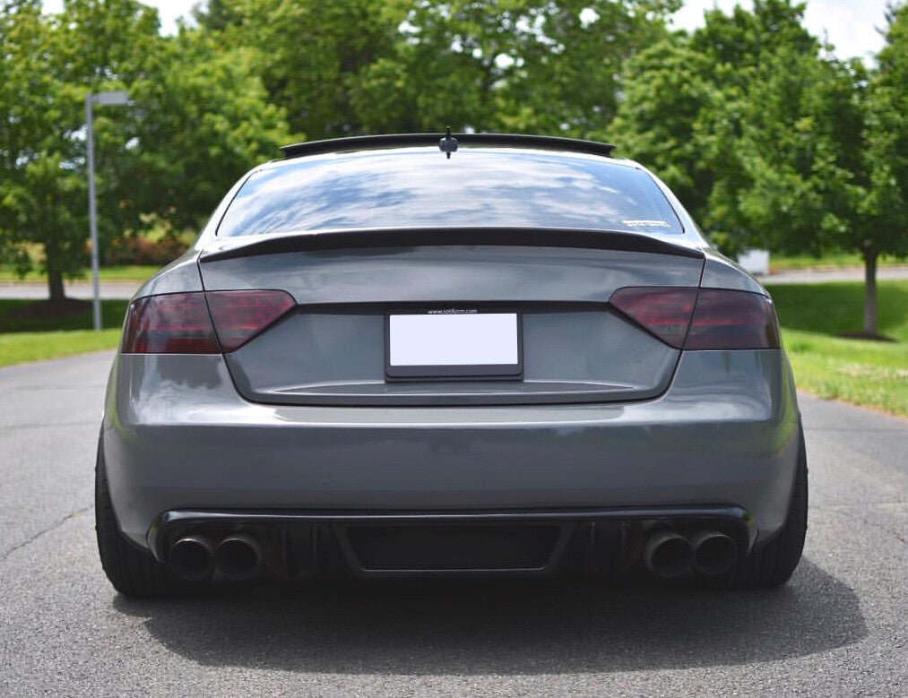 Difuzor bara spate fusta spoiler lip AUDI A5 COUPE CABRIO 2007-2011 pentru bara standard aspect RIEGER TFB TUNING