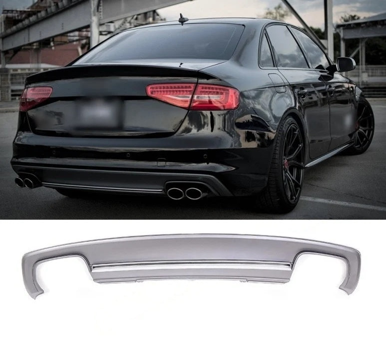 Difuzor bara spate fusta spoiler lip Audi A4 B8.5 2012-2015 pentru bara SLINE aspect S4 TFB TUNING
