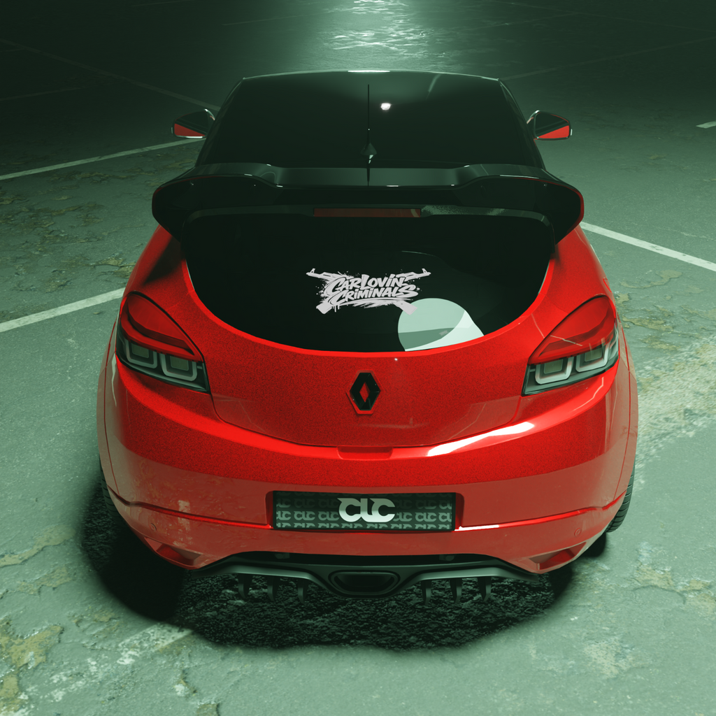 Difuzor bara spate fusta spoiler lip RENAULT MEGANE MK3 RS 2010 - 2016 TFB TUNING