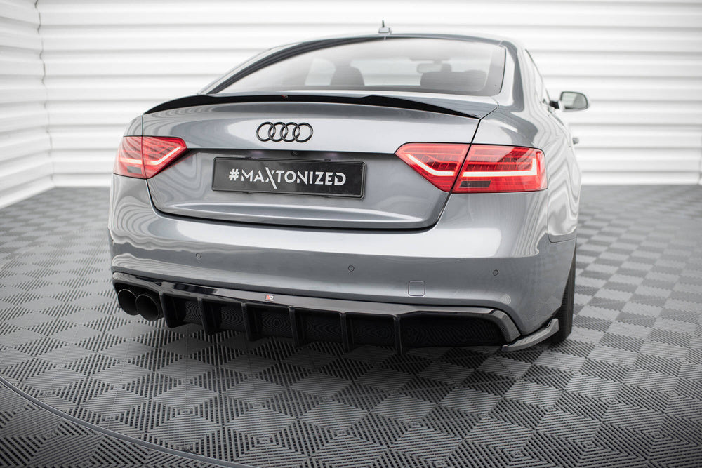 Prelungire difuzor bara spate Audi A5 SLine Coupe Sportback Cabrio S5 8T Facelift 2011-2016 v37 - Maxton Design