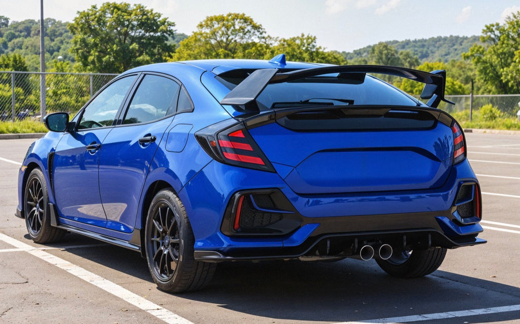 Eleron portbagaj HONDA CIVIC X 2016-2021 HATCHBACK TYPE-R negru lucios TFB TUNING