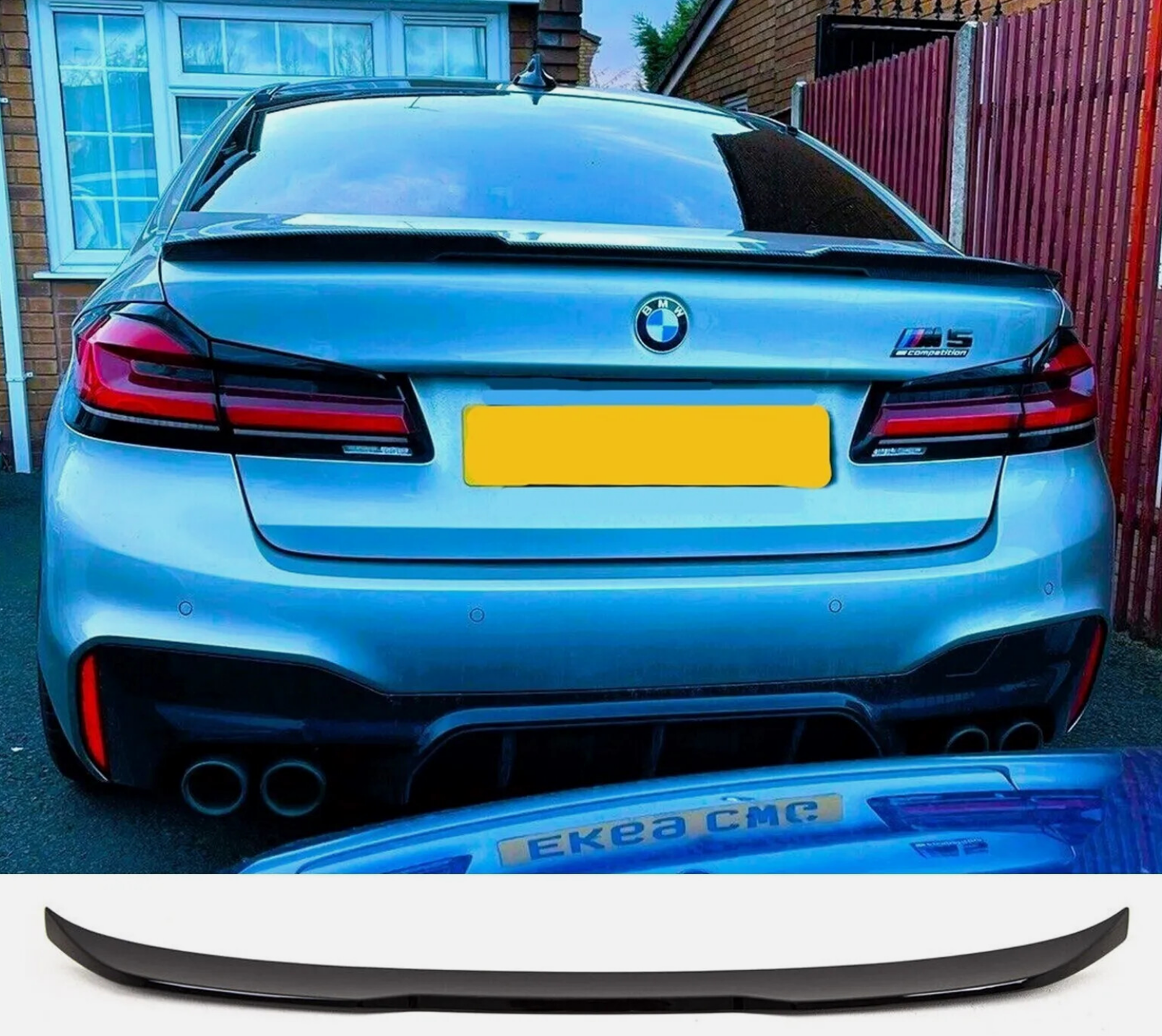 Eleron portbagaj spate negru lucios stil CS pentru BMW Seria 5 M5 G30 F90 2016+ TUNING BRASOV