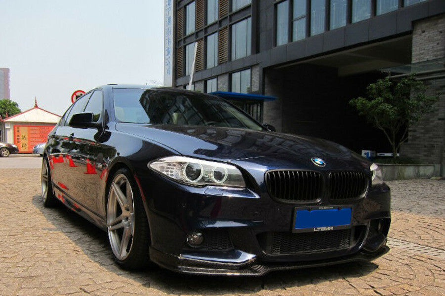 Prelungire bara fata fusta spoiler lip BMW Seria 5 F10 2010-2017 ver4 TFBT