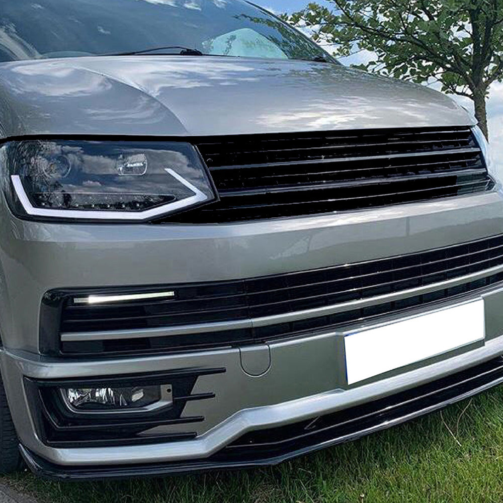 Splitter Frontal Compatibil Cu VW VOLKSWAGEN Transporter T6 Sportline 2015-2019 Cu ABE TÜV