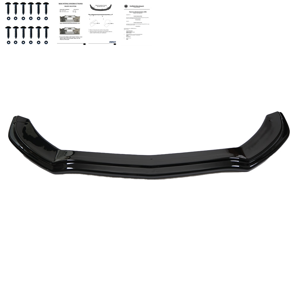 Splitter Frontal Compatibil Cu MERCEDES Clasa C W205 C43 AMG Sedan-Estate 2016-2018 Cu ABE TÜV