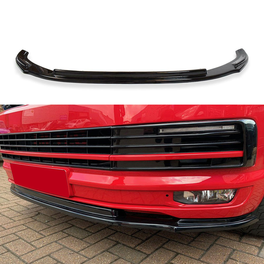 Splitter Frontal Compatibil Cu VW VOLKSWAGEN Transporter T6 2015-2019 V2 Cu ABE TÜV