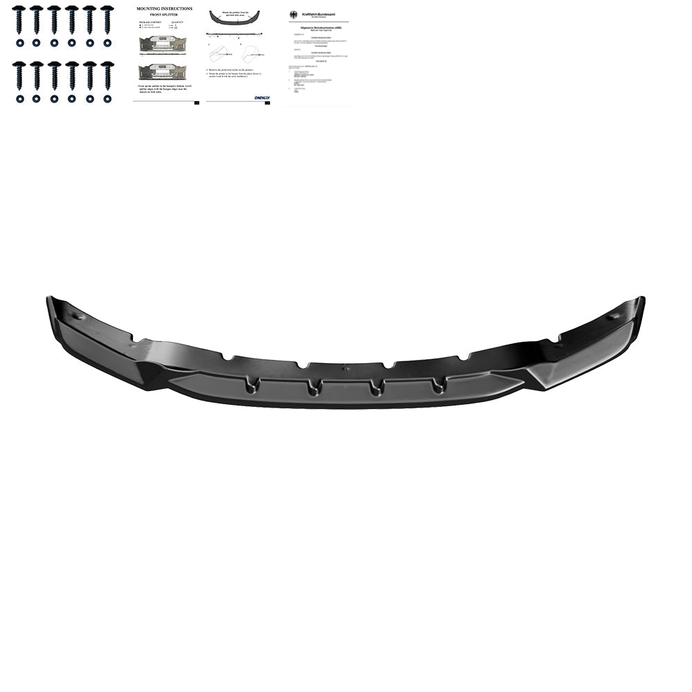 Splitter Frontal Compatibil Cu BMW X5 M F85 / X6 M F86 2014-2018 Cu ABE TÜV