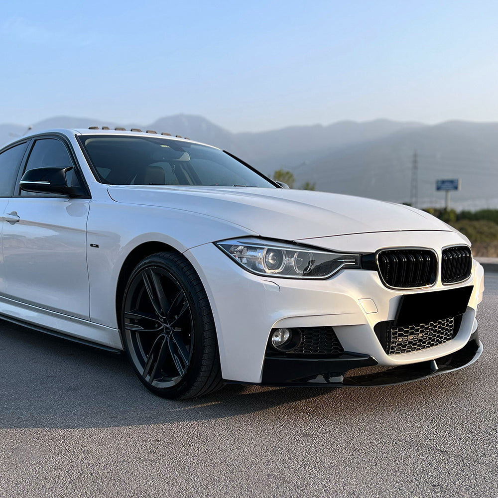 Splitter Frontal Compatibil Cu BMW Seria 3 F30 M-Pack 2012-2019 Cu Clapete Și ABE TÜV