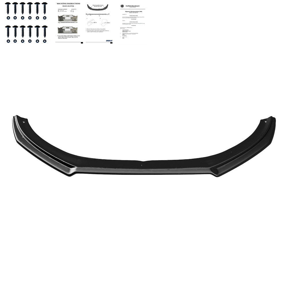Splitter Frontal Compatibil Cu VOLVO V40 R-Design 2012-2019 Cu ABE TÜV