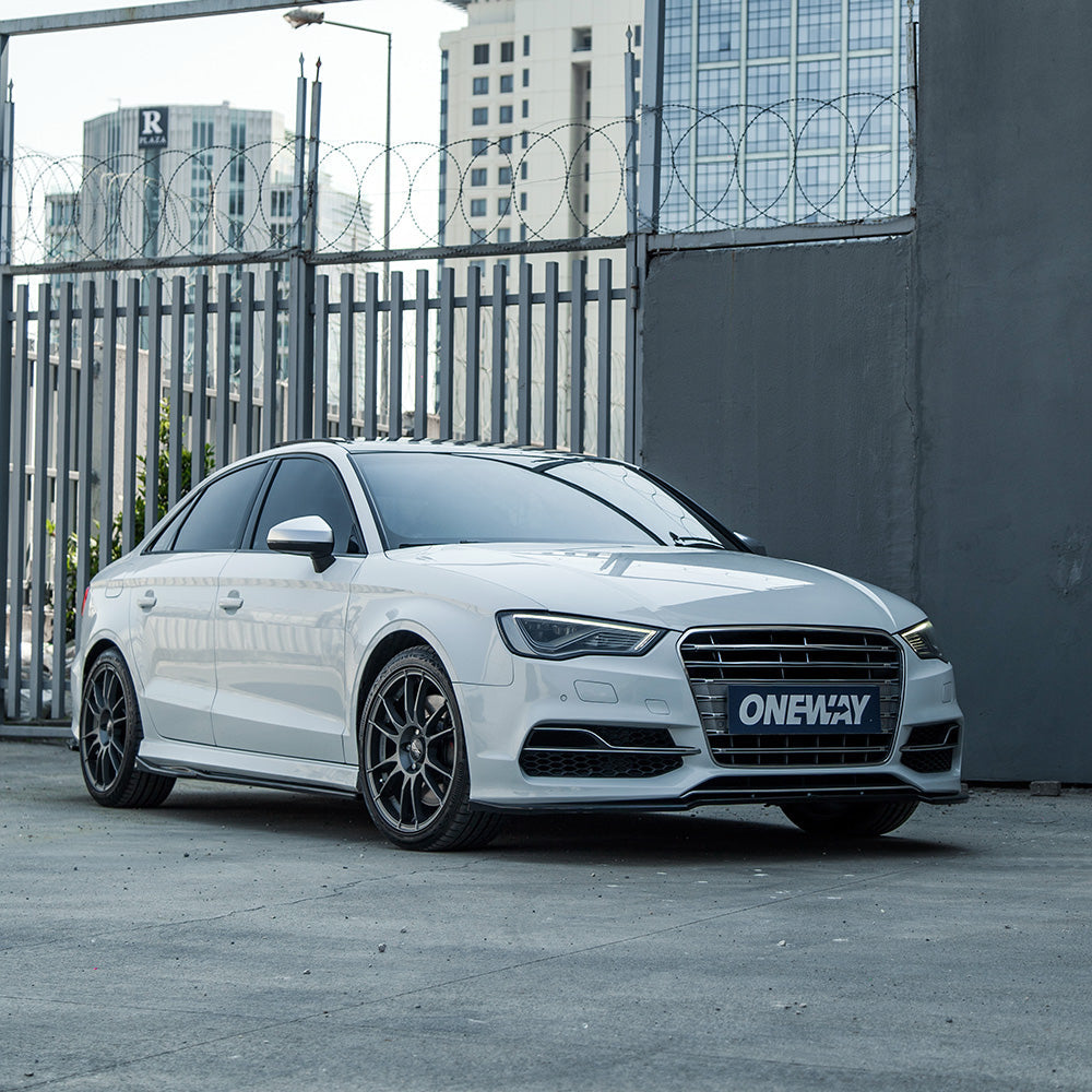 Splitter Frontal Compatibil Cu AUDI S3 8V (Sedan / Cabrio) 2013-2016 V2 Cu ABE TÜV