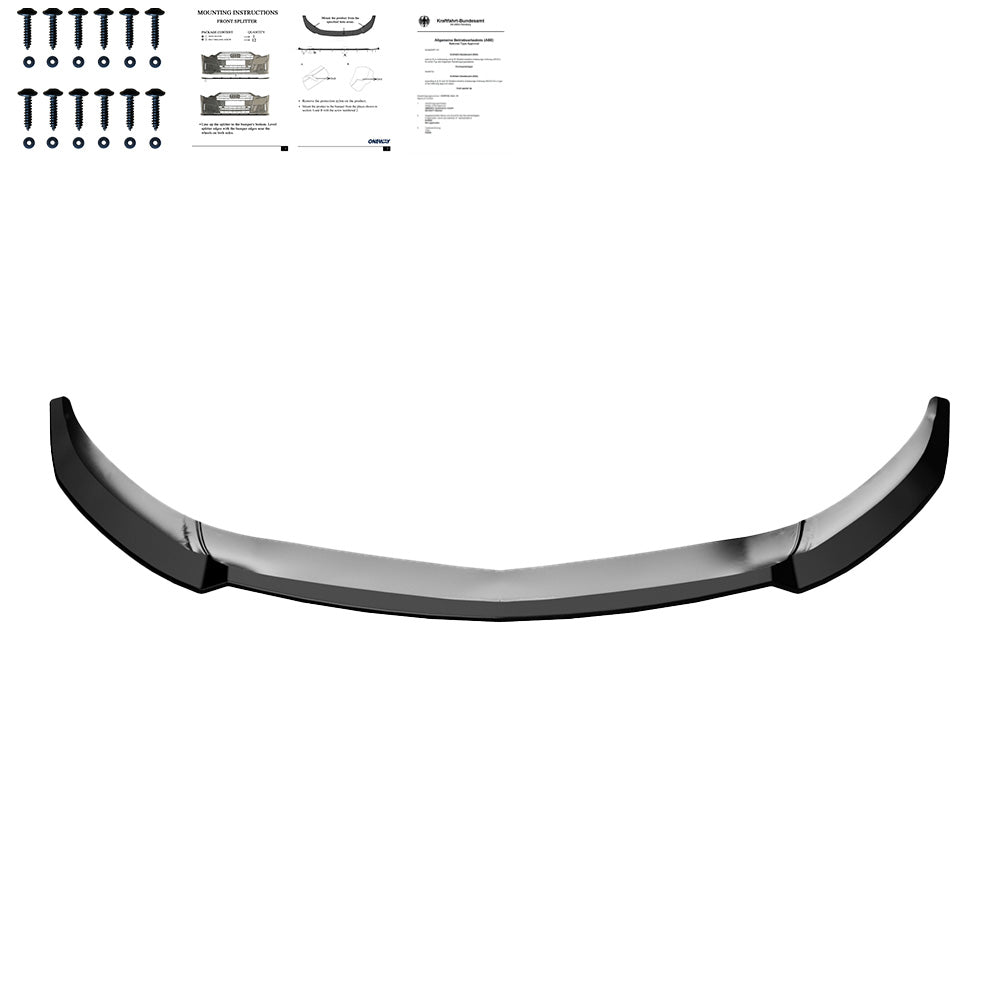Splitter Frontal Compatibil Cu MERCEDES Clasa A AMG-Line W176 Facelift 2015-2018 Cu ABE TÜV