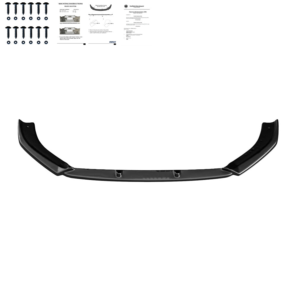 Splitter Frontal Compatibil Cu AUDI RS3 8V Facelift Sportback 2017-2019 Versiunea 2 Cu ABE TÜV