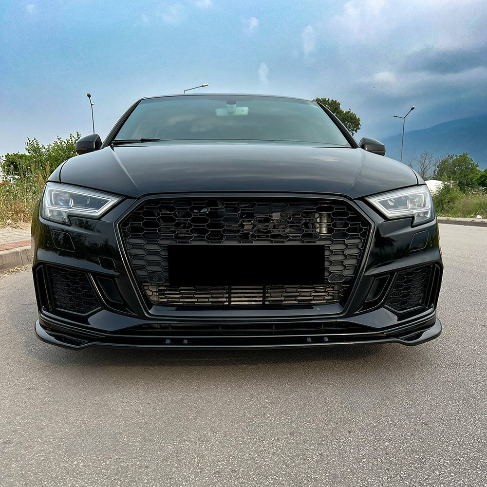 Splitter Frontal Compatibil Cu AUDI RS3 8V Facelift Sportback 2017-2019 Versiunea 3 Cu ABE TÜV