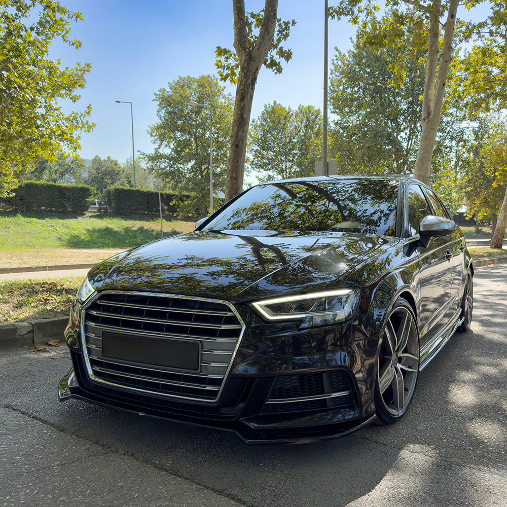Splitter Frontal Compatibil Cu AUDI S3 Sportback 8V Facelift 2016-2019 Cu ABE TÜV